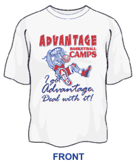 Advantage Basketball T-shirt - Style 2<script type=